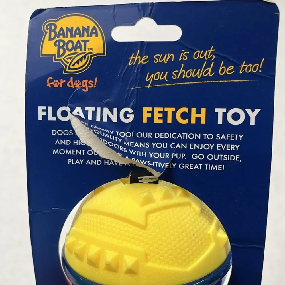 Banana Boat Dogs Floating Fetch Chew Toy Rocket Pool Lake Beach